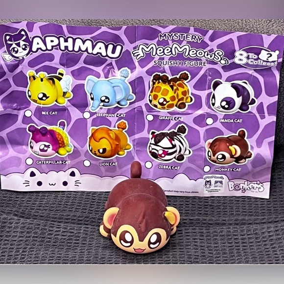 Aphmau MeeMeows Squishy Mystery Figure Safari Monkey Cat New Easter - Picture 1 of 7